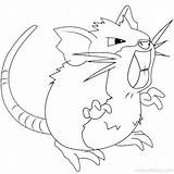 Raticate Pokemon Coloring Pages Xcolorings 592px 44k Resolution Info Type  Size Jpeg sketch template