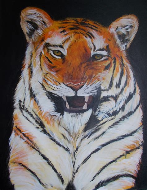 original tiger print conservation art etsy