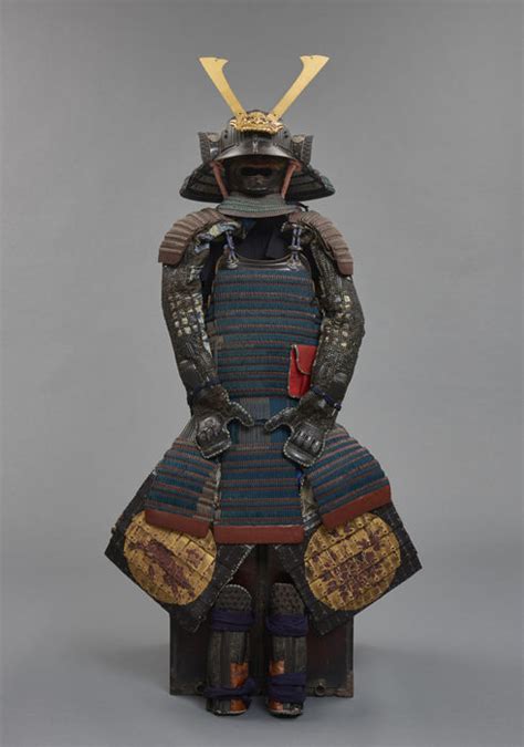 yoroi armour suit lacquered metal samurai japan