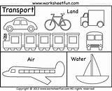 Transportation Worksheet Means Worksheets Land Air Coloring Kindergarten Preschool Printable Water Tracing Worksheetfun Pages Transport Vehicle Types Modes Clipart Printables sketch template