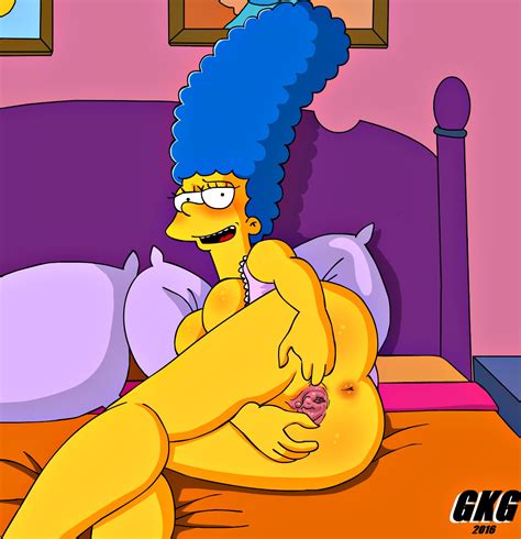 xbooru anus ass blue hair breasts gkg hair marge simpson nude shaved pussy spreading the