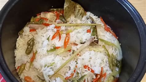 membuat nasi liwet rice cooker