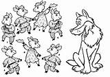 Coloring Pages Kids Wolf Seven Coloringhome Popular Tale Visit sketch template