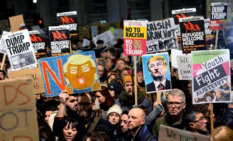 celebrities  planning britains biggest  protest  donald trumps visit sick chirpse