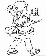 Coloring Birthday Pages Printable Popular sketch template