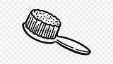 Hairbrush Comb Brush sketch template