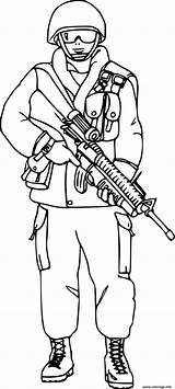 Militaire Char Gratuit Soldat Guerre Arme Lunette Dessins Coloriages Imprimé sketch template