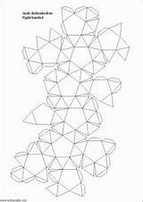 Dodecahedron Template Origami Paper Geometry Snub Stellated Small sketch template