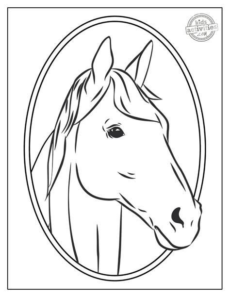 realistic  printable horse coloring pages kids activities blog