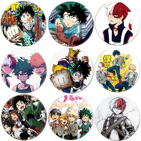 1pcs Anime My Hero Academia Cosplay Badge Cartoon Boku No