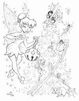 Disney Christmas Coloring Pages Fairies Deviantart Pixie Hollow Tinkerbell Fairy Drawing Color Printable Tinker Getcolorings Sketch Adult Visit Print sketch template