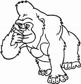 Cigarette Coloring Smoking Gorilla Designlooter Drawings 84kb 620px Clipart sketch template