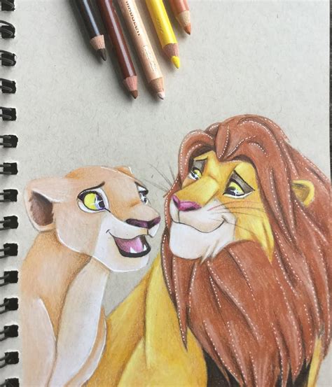 feel  love tonight  lion king drawing  finished