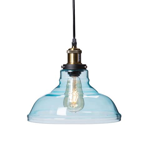 Witten 1 Light Soft Aqua Colored Glass Pendant Lamp Hd88265 The Home