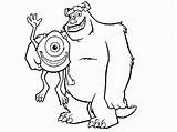 Coloring Monsters Mike Pages Inc Wazowski Bigfoot Kids Monster Disney Printable Drawing Truck Colouring Sulley Finding Sullivan Halloween James Cartoon sketch template