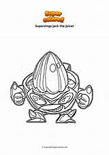 Superzings Juicer Ausmalbild Coloriage Supercolored Ausmalbilder sketch template