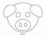 Pig Mask Masks Animal Color Printable Kids Template Pigs Coloring Little Preschool Chinese Maskspot Year Templates Choose Board Crafts sketch template