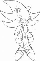 Coloring Pages Sonic Super Silver Shadow Supersonic Library Clipart Hedgehog sketch template