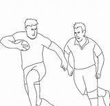 Coloring Rugby Pages Getdrawings sketch template