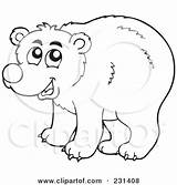Bear Happy Clipart Illustration Outline Coloring Visekart Royalty Rf Groom Bride 2021 sketch template