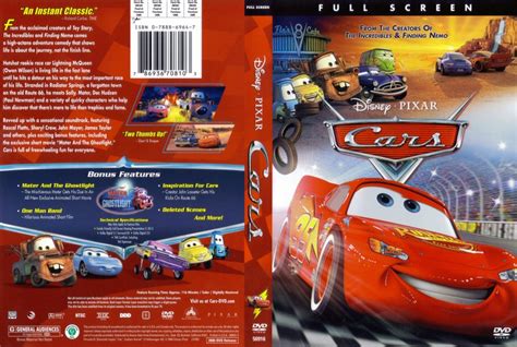 cars  dvd scanned covers cars dvd covers