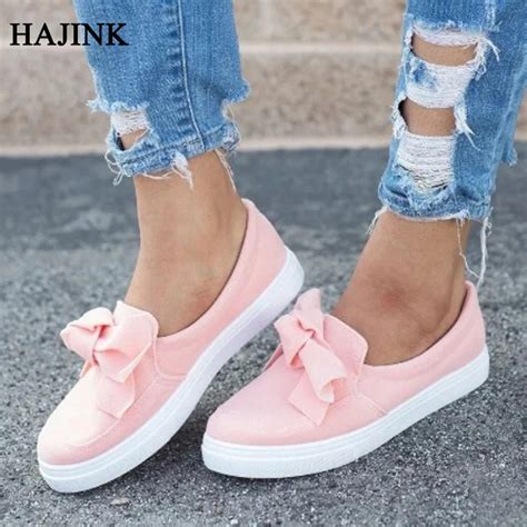 ballet flats bow tie shoes woman loafers slip  ladies flat casual sneakers shoes women