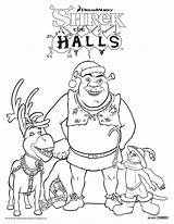 Shrek Coloring Pages Christmas Printable Cartoon Family Kids Top Clipart Characters Babies Library Disney Print Clip Loading Popular sketch template