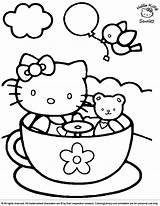 Kitty Hello Coloring Colouring Pages Kids Provide Hours Many Fun Print These sketch template