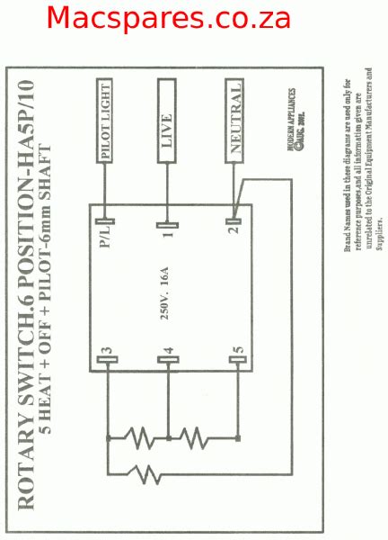 rotary switch wiring diagram
