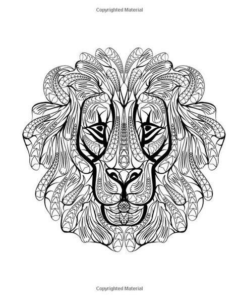 pin  coloring lion tiger