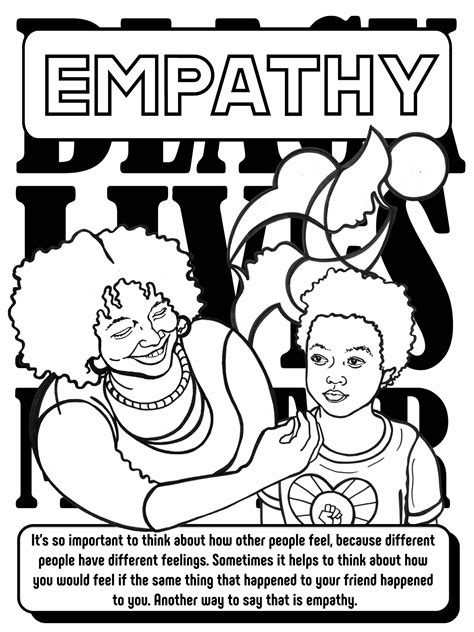 empathy coloring page coloring pages