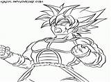 Saiyan Bardock Goku Gogeta Kamehameha Coloringhome Getdrawings sketch template