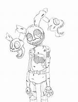 Spring Trap Nights Five Coloring Pages Template Freddy sketch template
