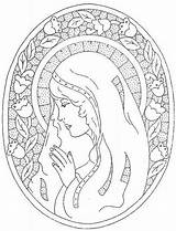 Mary Maria Virgen Maagd Heilige Kleurplaten Volwassenen Assumption sketch template
