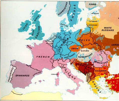sabs world  ethnic map  europe