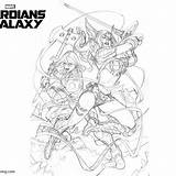 Guardians Galaxy sketch template