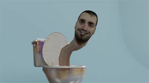 skibidi toilet toilet man 2 3d model rigged cgtrader