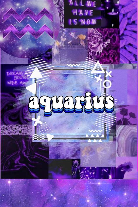 aquarius aesthetic zodiac signs wallpaper
