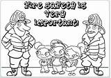 Coloring Fire Safety Pages Halloween Station Prevention Printable Week Summer Sheets Color Sheet School Contest Print Book Smoke Place sketch template