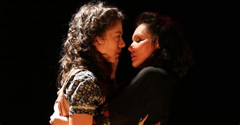 the lesbian kiss in indecent broadway play by paula vogel