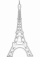 Eiffel Eiffelturm Supercoloring Parigi Populares 1060 sketch template