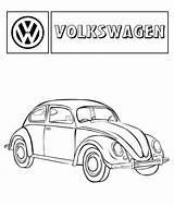 Coloring Volkswagen Pages Beetle Car Color Tocolor Place Cars sketch template
