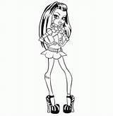 Coloring Monster High Pages Characters Printable Popular sketch template