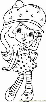 Strawberry Shortcake Coloring Pages Cartoon Printable Coloringpages101 Color sketch template