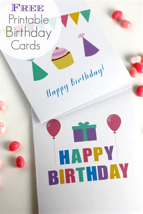 create   birthday card   printable birthdaybuzz foldable birthday card