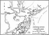 Sumter Fort Harbor Charleston Carolina South sketch template