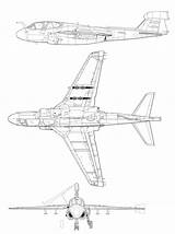 Ea Prowler 6b Blueprint Grumman Northrop Drawing Airbus Aircraft Clipart Ea6b A380 Drawings Pages Choose Board Coloring Modeling 3d Dimension sketch template