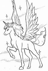 Coloring Pegasus Pages Unicorn Printable Print Baby Sheets Alicorn Coloring4free Color Realistic Unicorns Magic Heart Flying Wings Colorir Moon Sailor sketch template