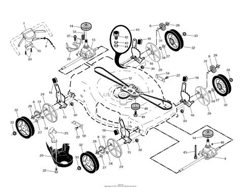 husqvarna huawdex    parts diagram  drive