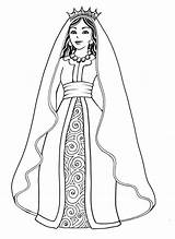 Purim Coloring Pages Esther Characters Queen Print sketch template